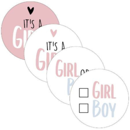 Stickers it’s a girl | 20 stuks