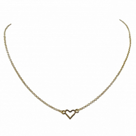 Ketting hart goud