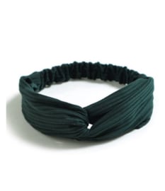 Haarband rib groen