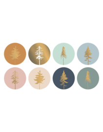 Stickers | kerstboom | 20 stuks
