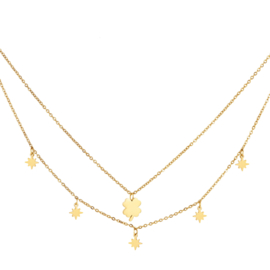 Ketting universe double goud