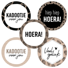 Stickers verjaardag safari | 20 stuks