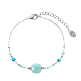 Armband beads blauw