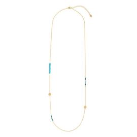 Ketting beads blauw