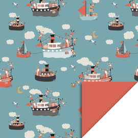 Cadeauzakje stoomboot | 10 stuks