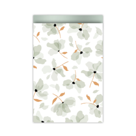 Cadeauzakjes bloem | mint | 10 stuks