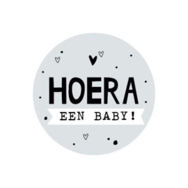 Stickers hoera een baby | 20 stuks