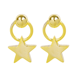 Oorbellen mini star goud