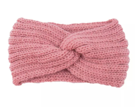 Hoofdband knot roze