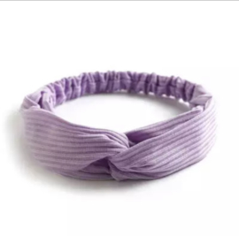 Haarband rib lila paars