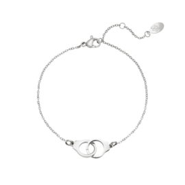 Armband handcuffs zilver