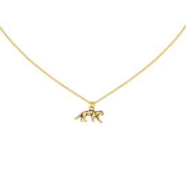 Ketting luipaard goud