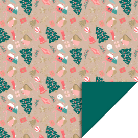 Cadeauzakje kerst | 10 stuks