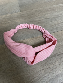 Haarband rib roze