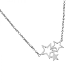 Ketting sweet stars zilver