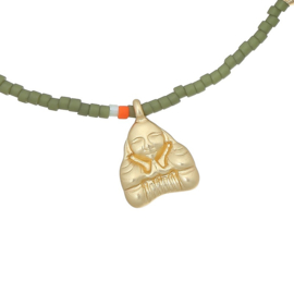 Armband buddha groen