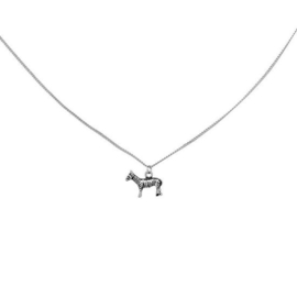 Ketting zebra zilver