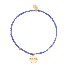 Armband mama blauw