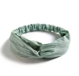 haarband rib mint groen