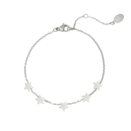 Armband stars zilver