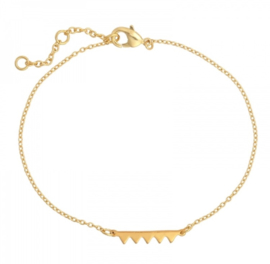 Armband zigzag goud