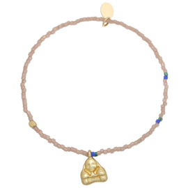 Armband buddha bruin