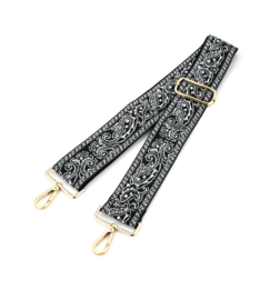 Bag strap zwart wit