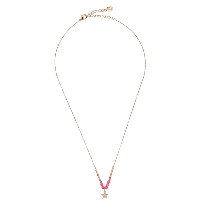 Ketting ster roze