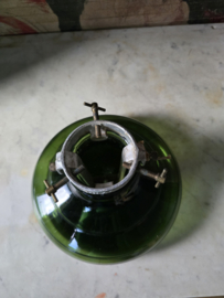 Antiek groen glazen kerstboom standaard