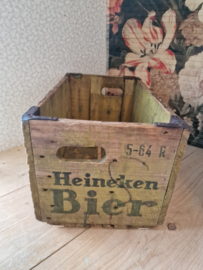 Oud houten krat Heineken