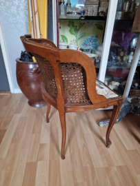 Antiek boudoir stoeltje paradijsvogel