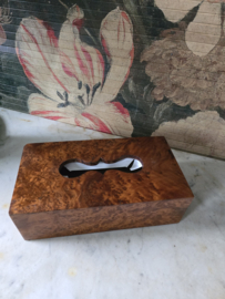 Gelakt houten tissuebox