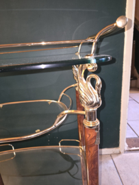 Hollywood regency serveerwagen trolley