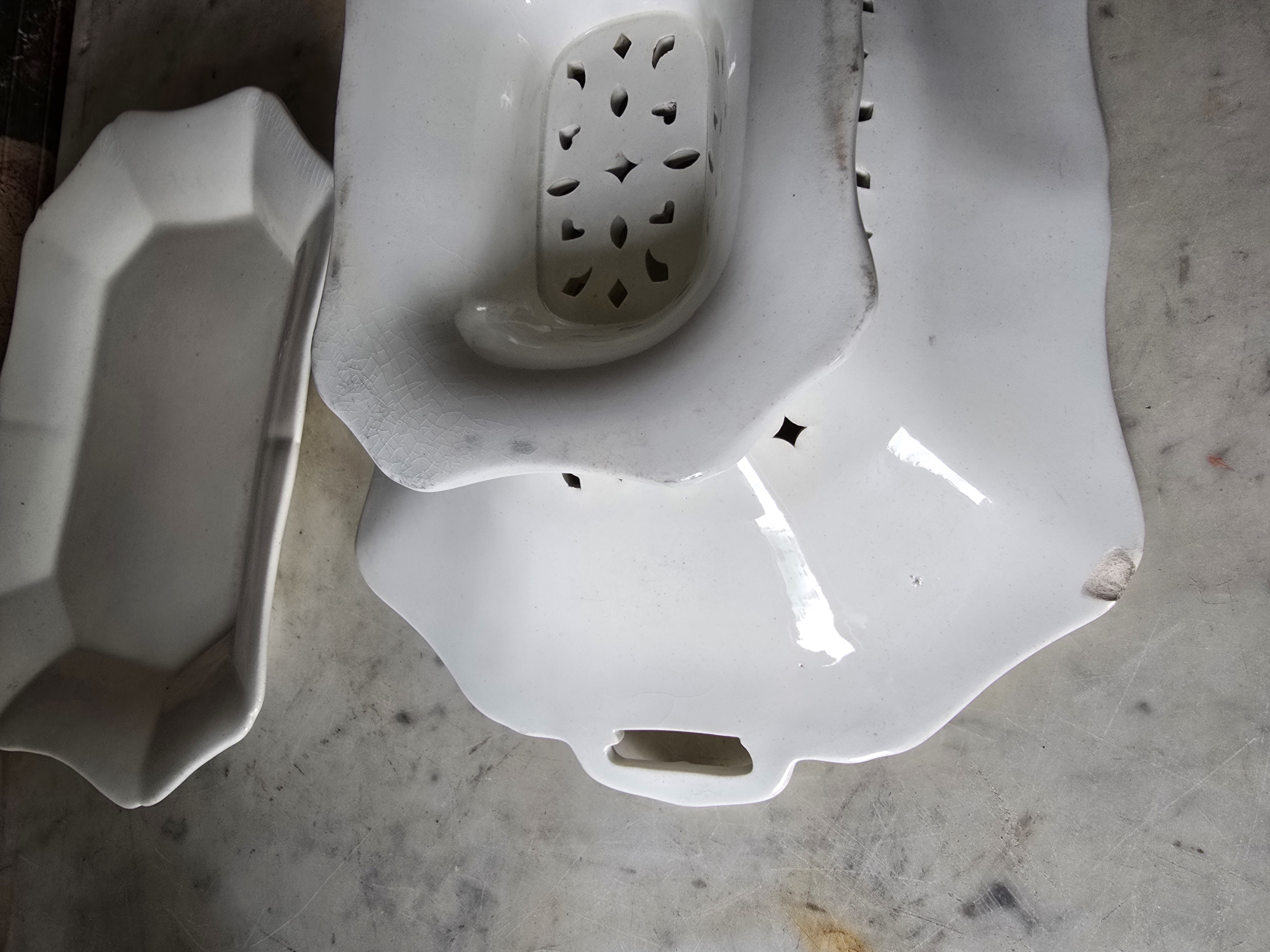 Antiek creamware fruittest wedgwood