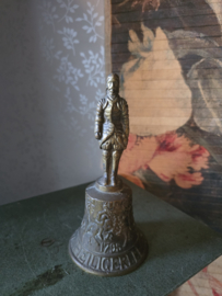 Antiek bronzen tafelbel ridder