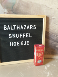 Oude nostalgische verpakking albert heijn thee 72ct