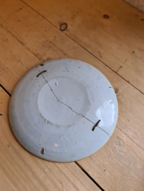 Antiek delfts bordje pannenkoekje