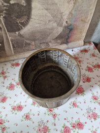Antiek koperen plantenpot