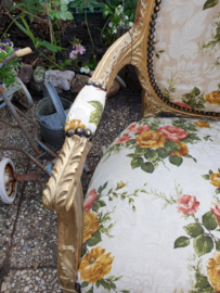 Barok stoel gobelin rozen