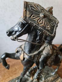 Zamac beeld noorman te paard