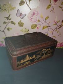 Groot antiek blik chinees japans decor