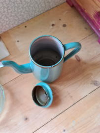 Mintgroen emaille koffiepot