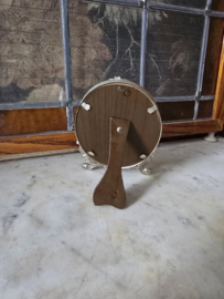 Brocante verzilverd fotolijstje