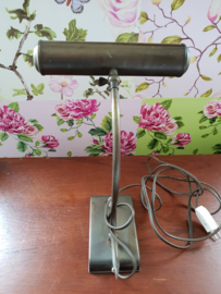 Oud koperen pianolamp bureaulamp