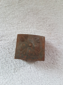 Industriële ijzeren druk stempel bloem nr107