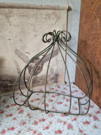 Brocante groene planten hanger ruif