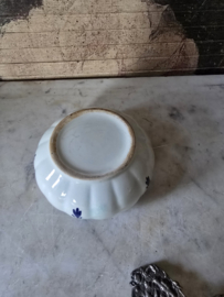 Oud verzilverd delfts blauw theezeefje