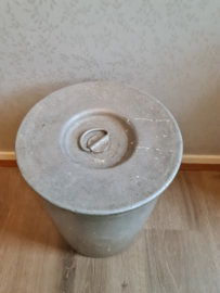 Aluminium bak melkbus met deksel