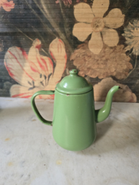 Reseda groen emaille koffiepot