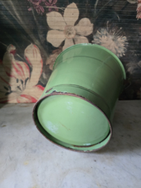 Reseda groen emaille emmer